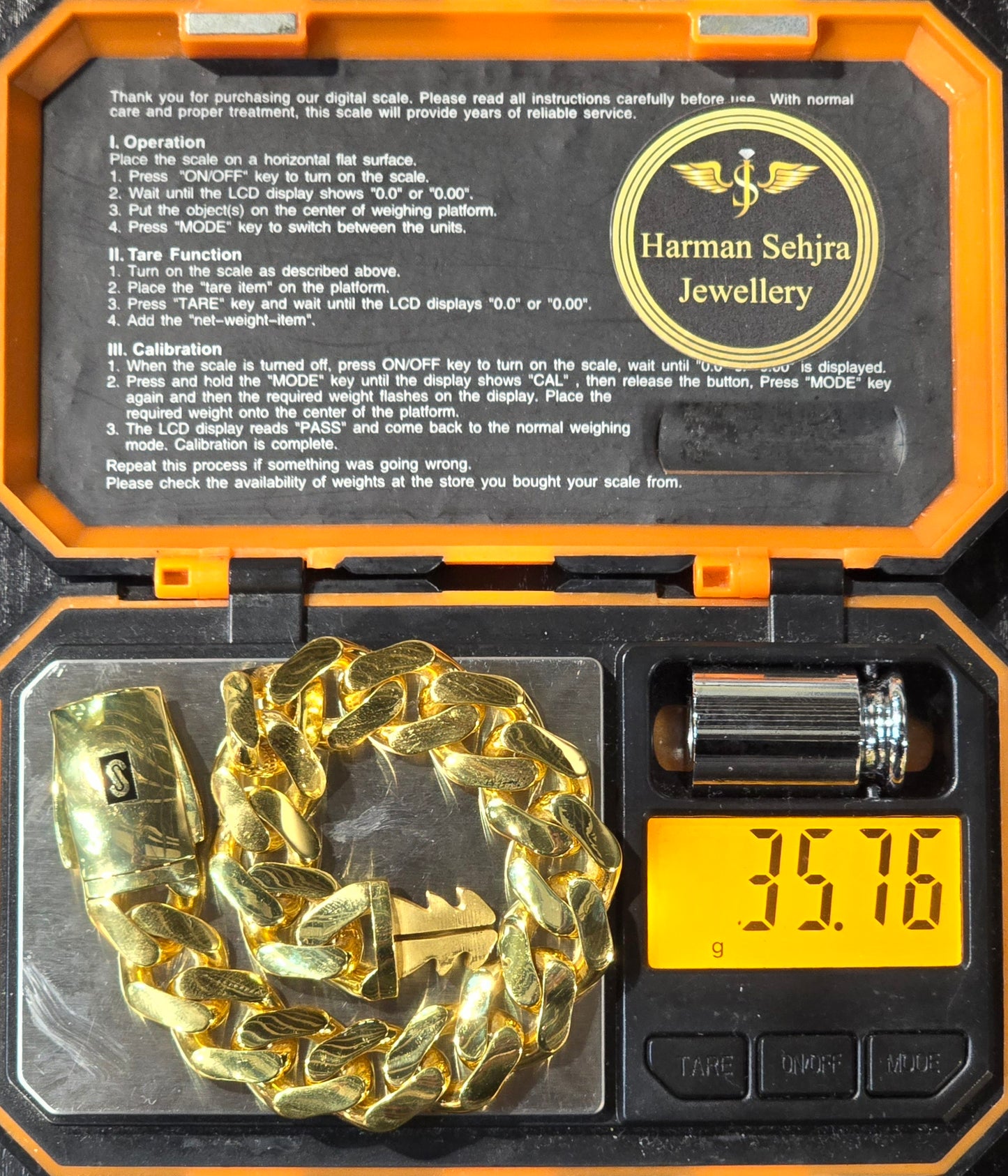 22KT Gold Monaco Bracelet Classic 35.76g