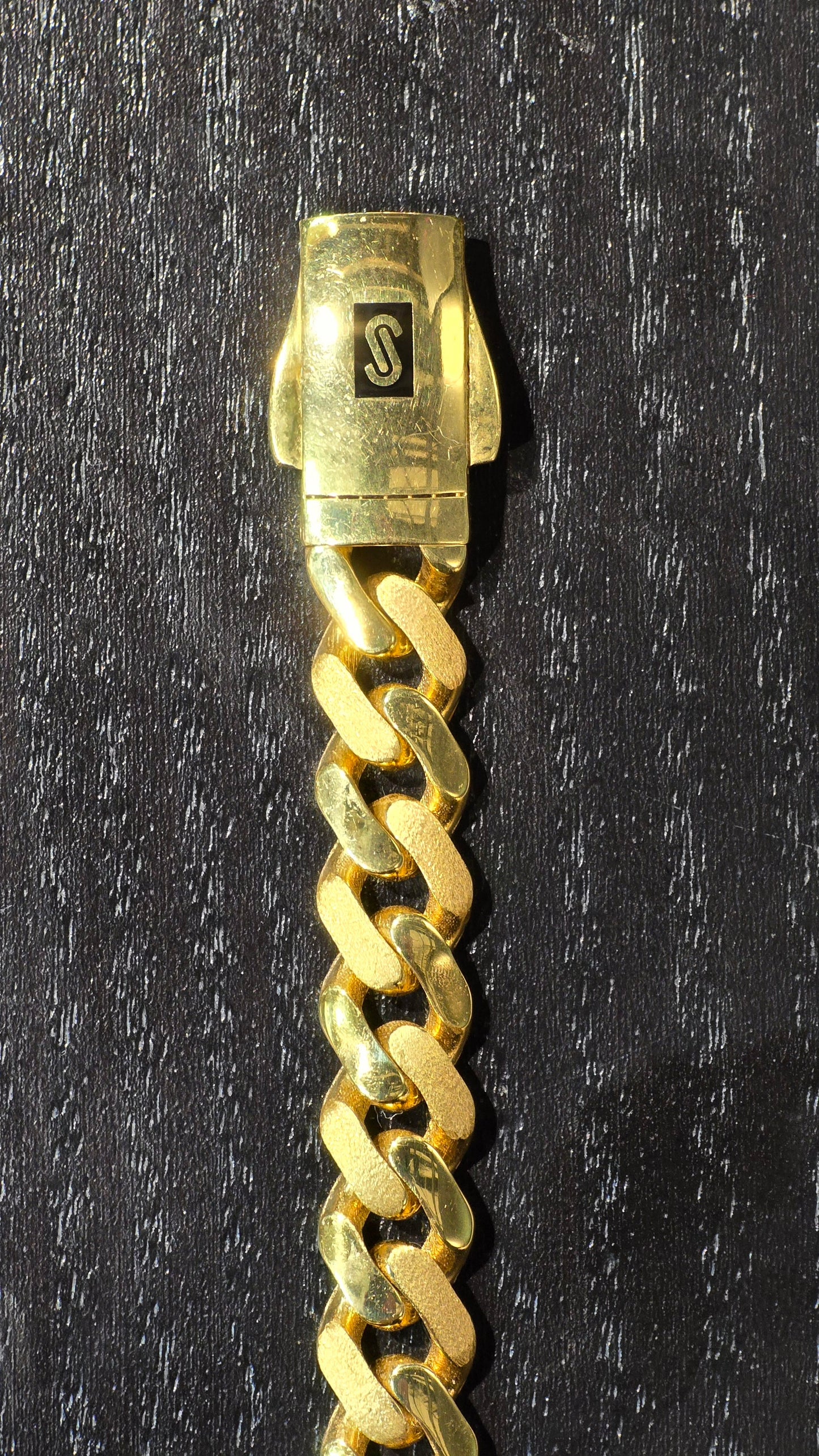 22KT Gold Monaco Bracelet Brush Finish