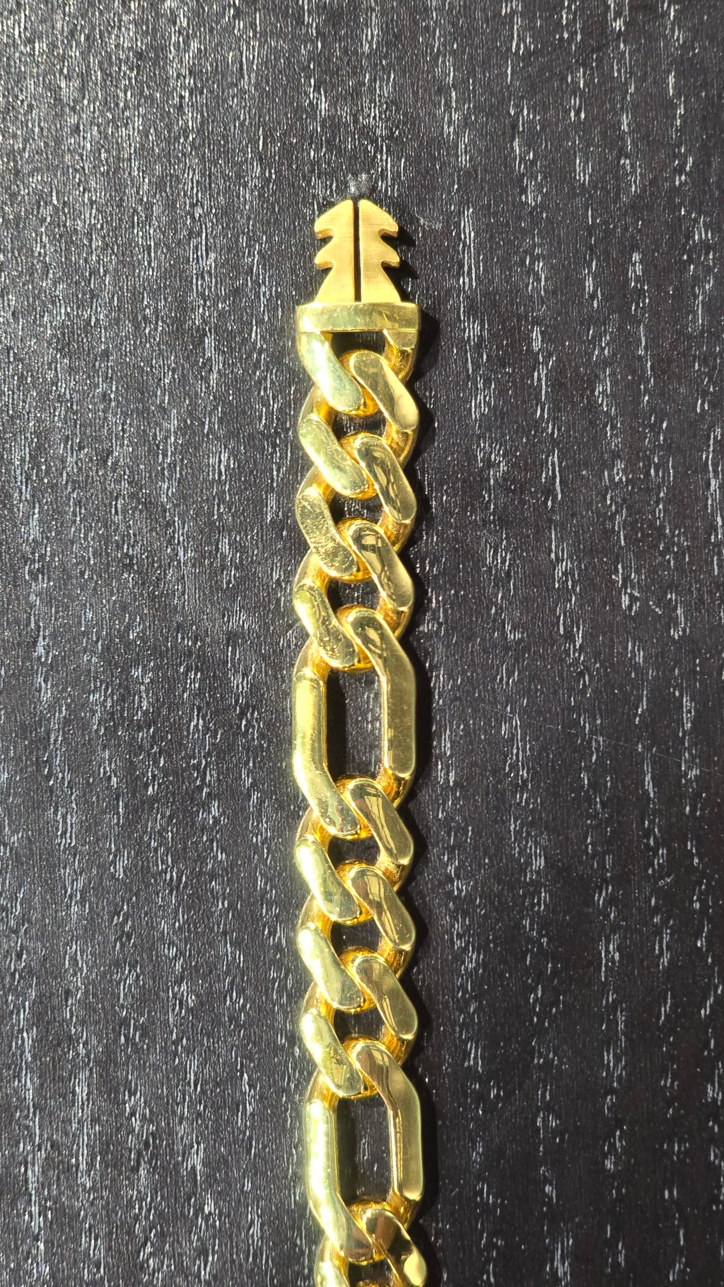 22KT Gold Monaco Bracelet Figaro