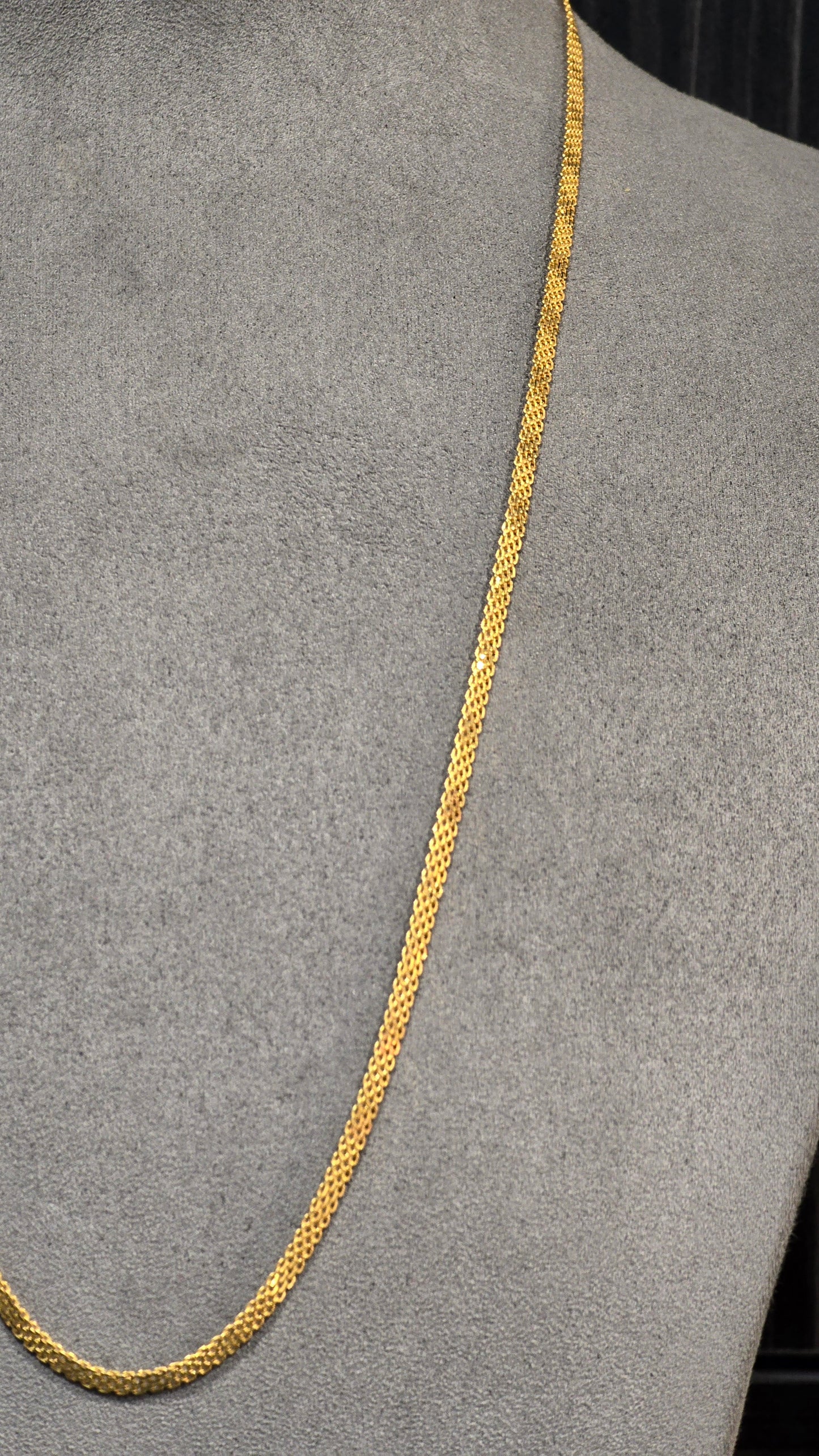 22KT Gold Bismark Chain 0.3mm
