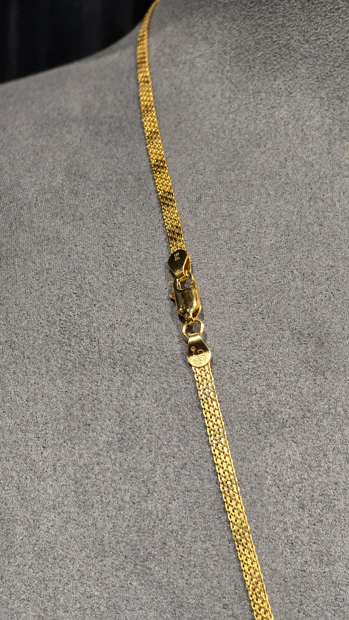22KT Gold Bismark Chain 0.3mm