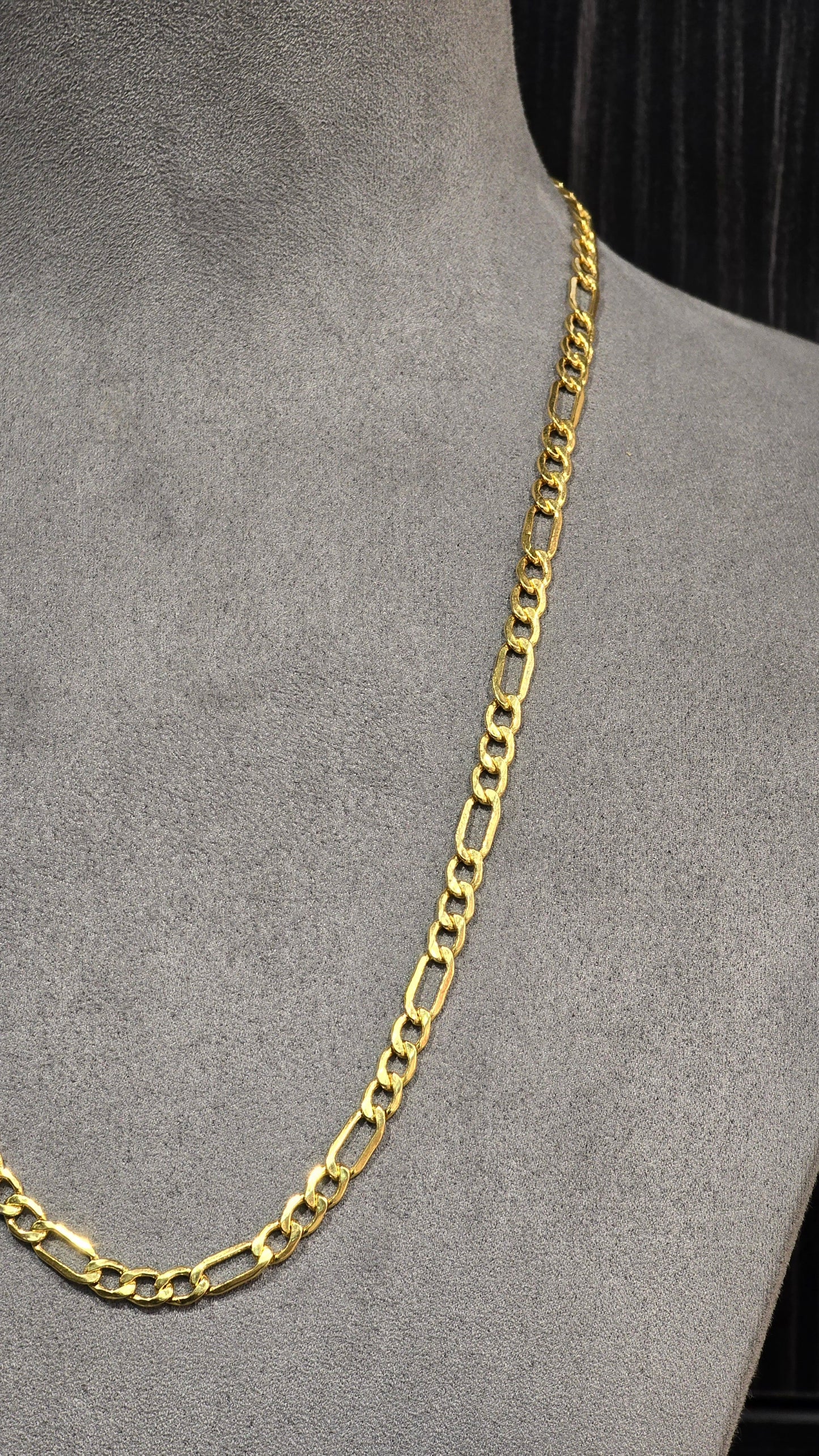 22KT Gold Figaro/Satchine Chain