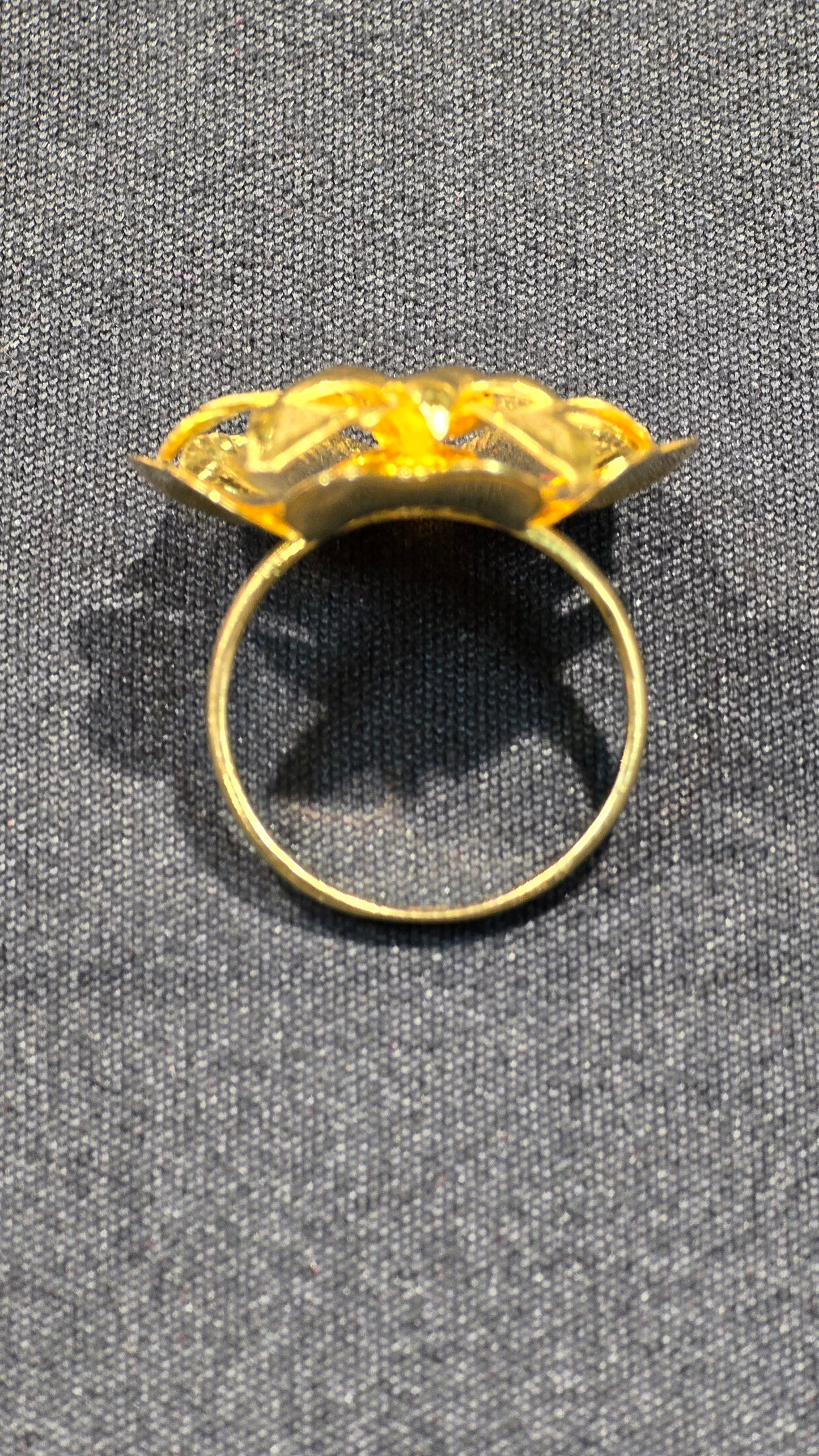 22KT Gold Flower Ring