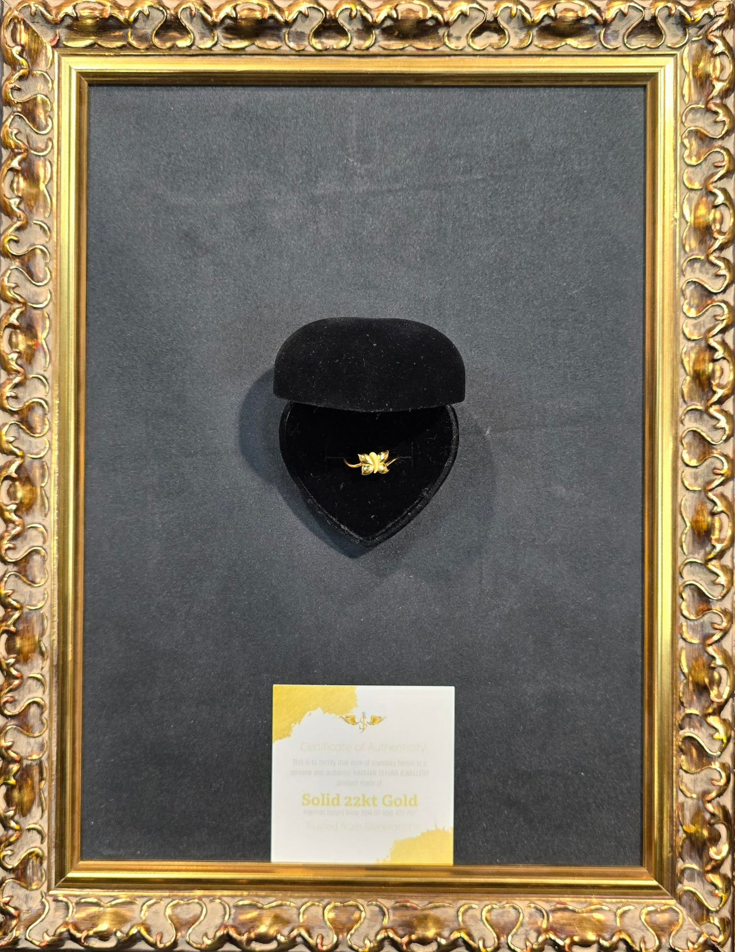 22KT Gold Butterfly Design Ring