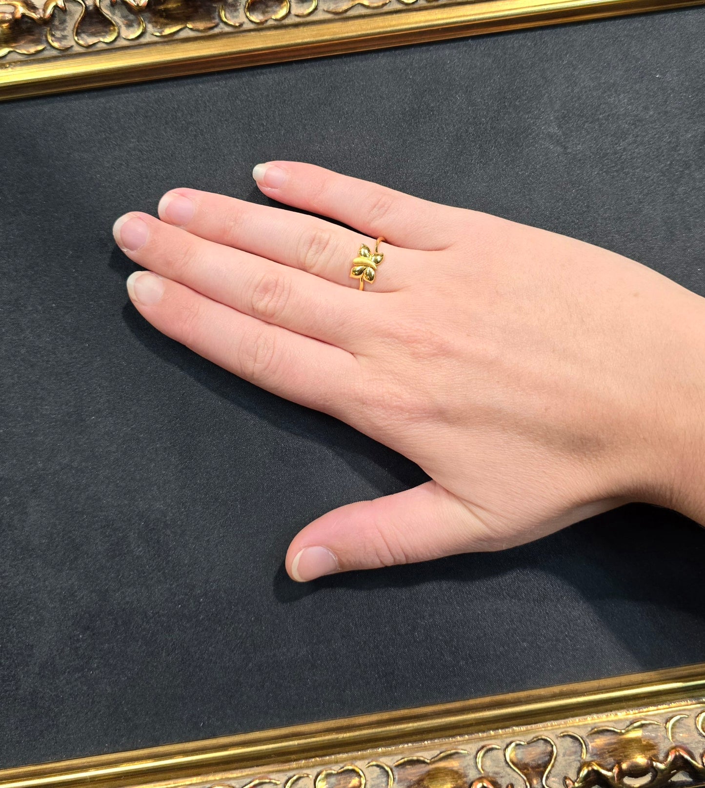 22KT Gold Butterfly Design Ring