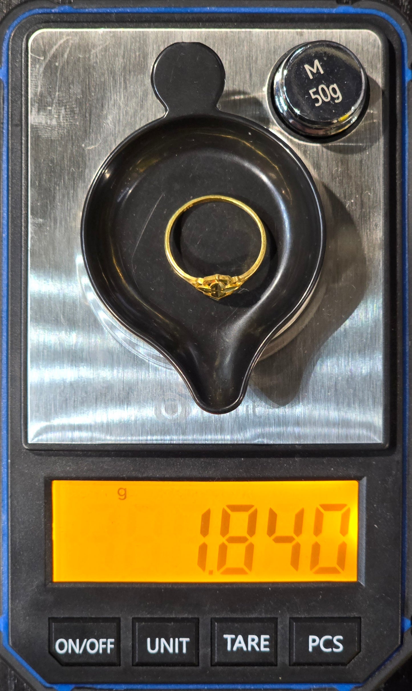 22KT Gold Cross Compass Design Ring