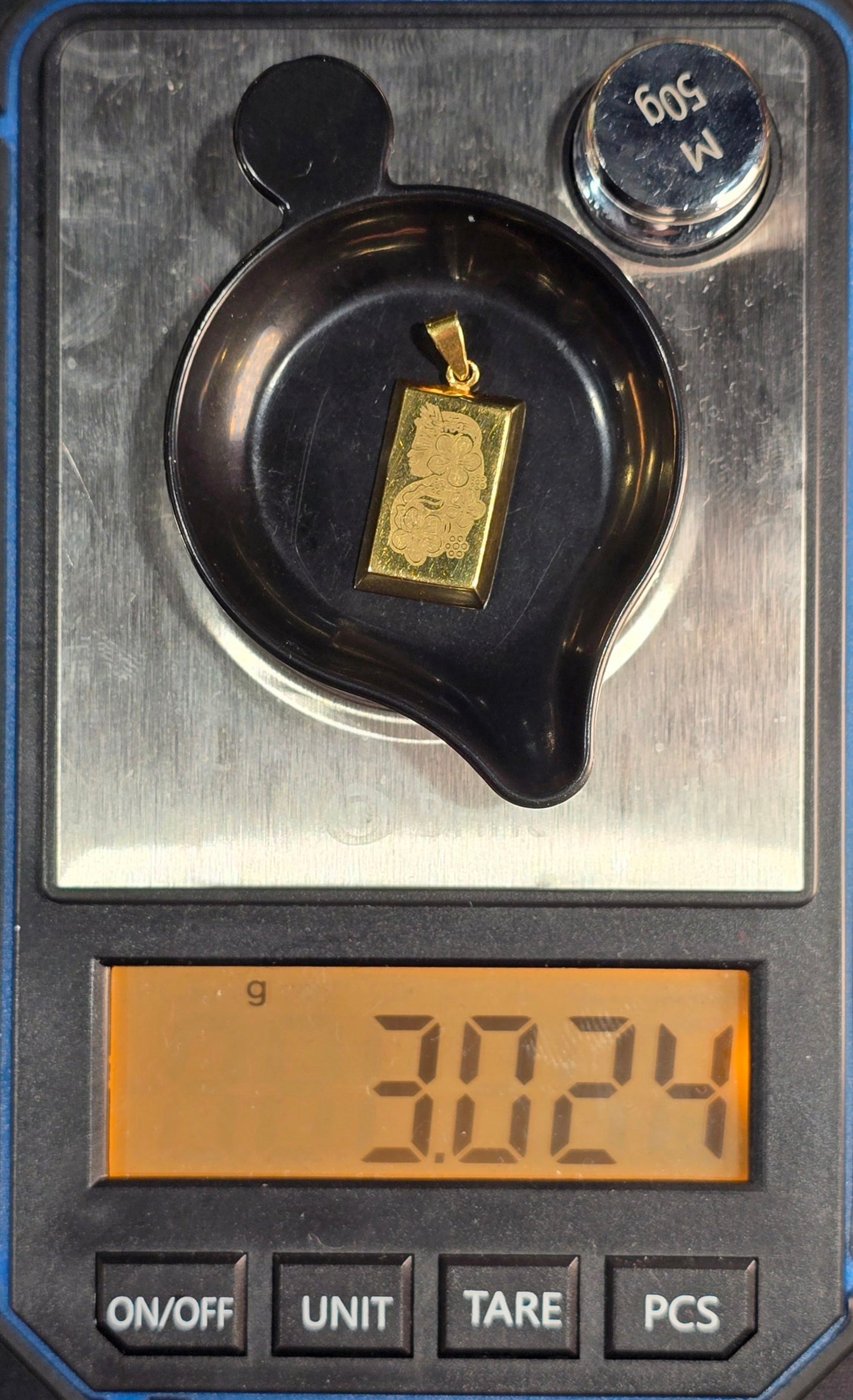 22KT Gold Bar Pendants