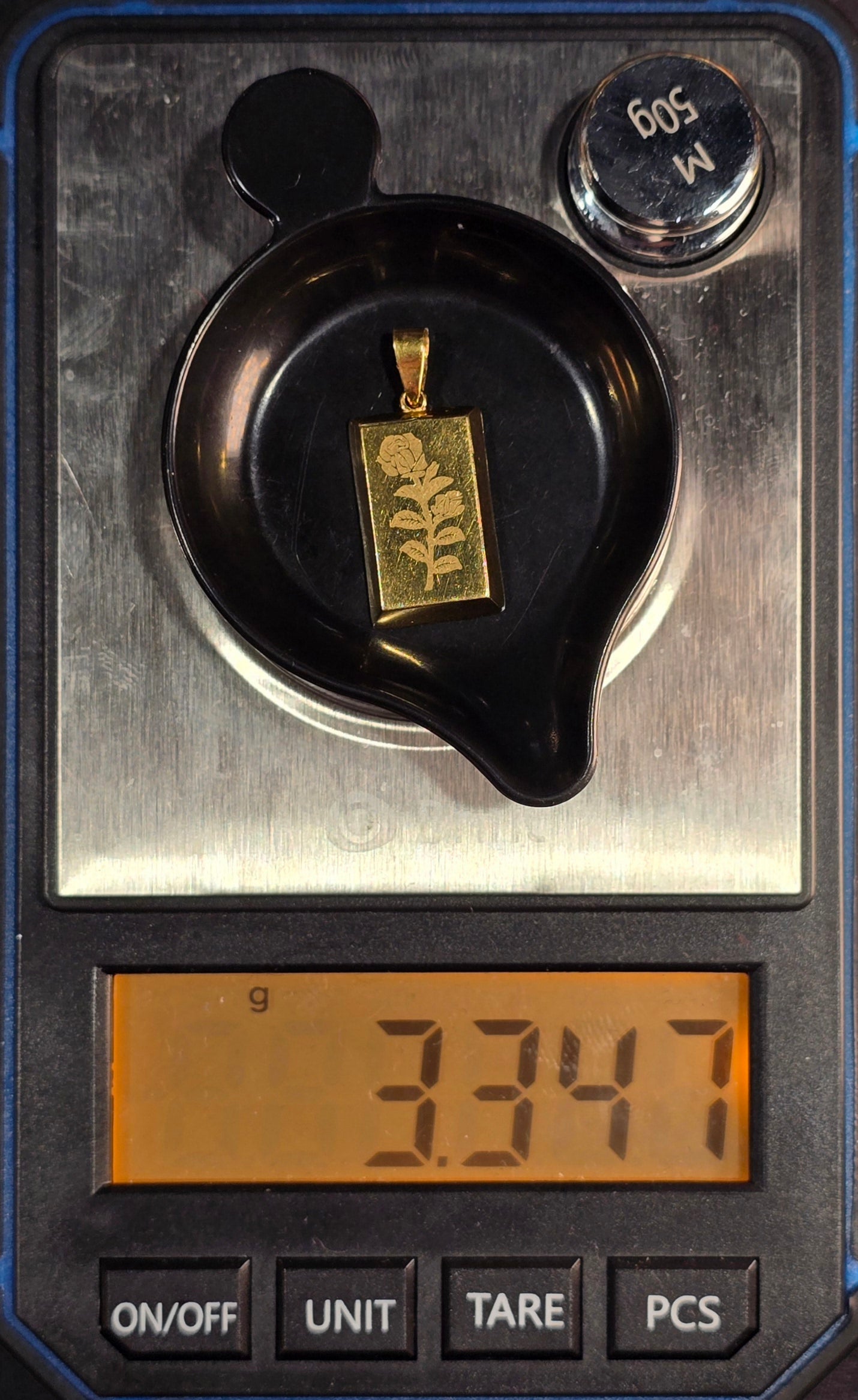 22KT Gold Bar Pendants