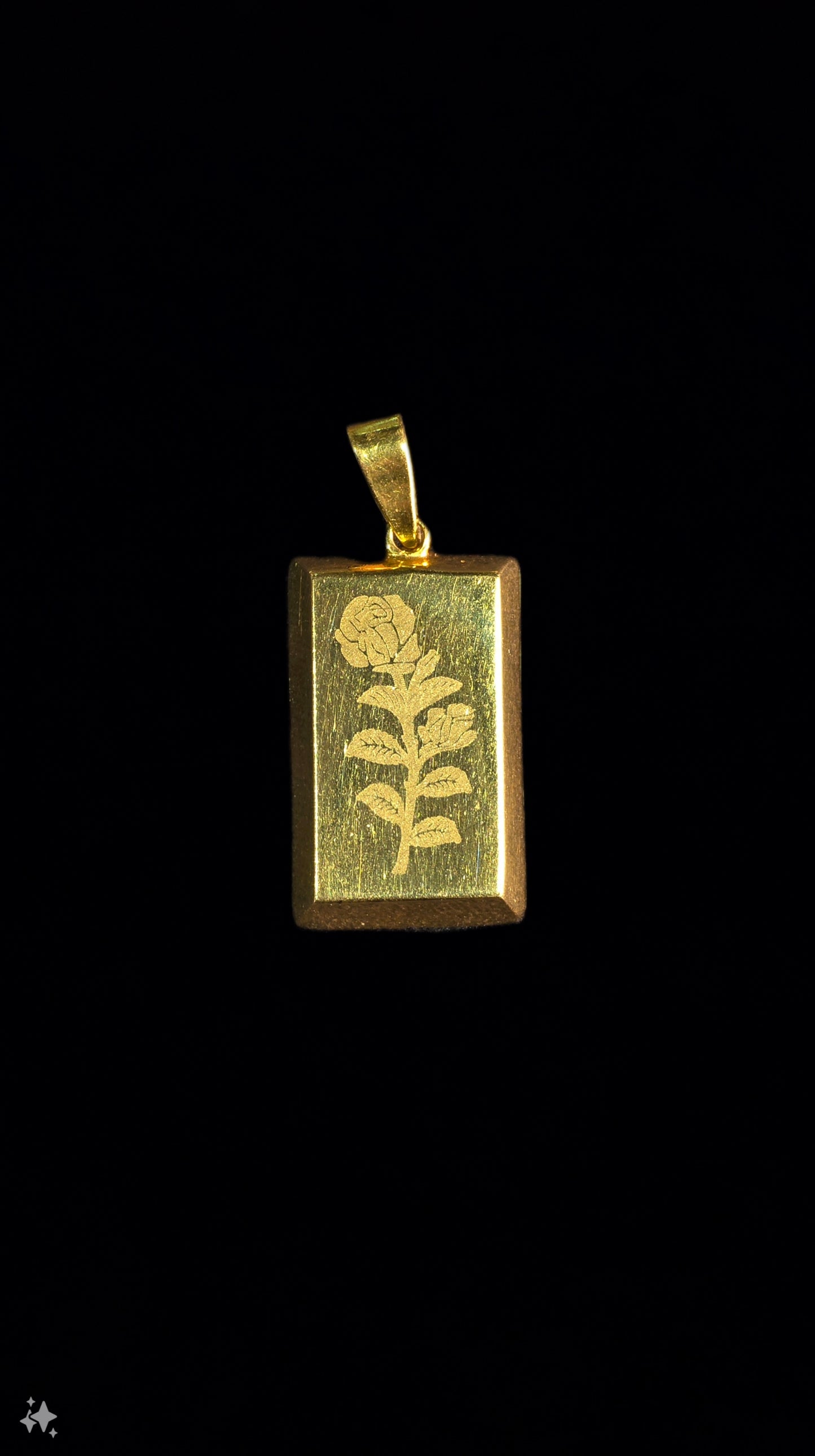 22KT Gold Bar Pendants