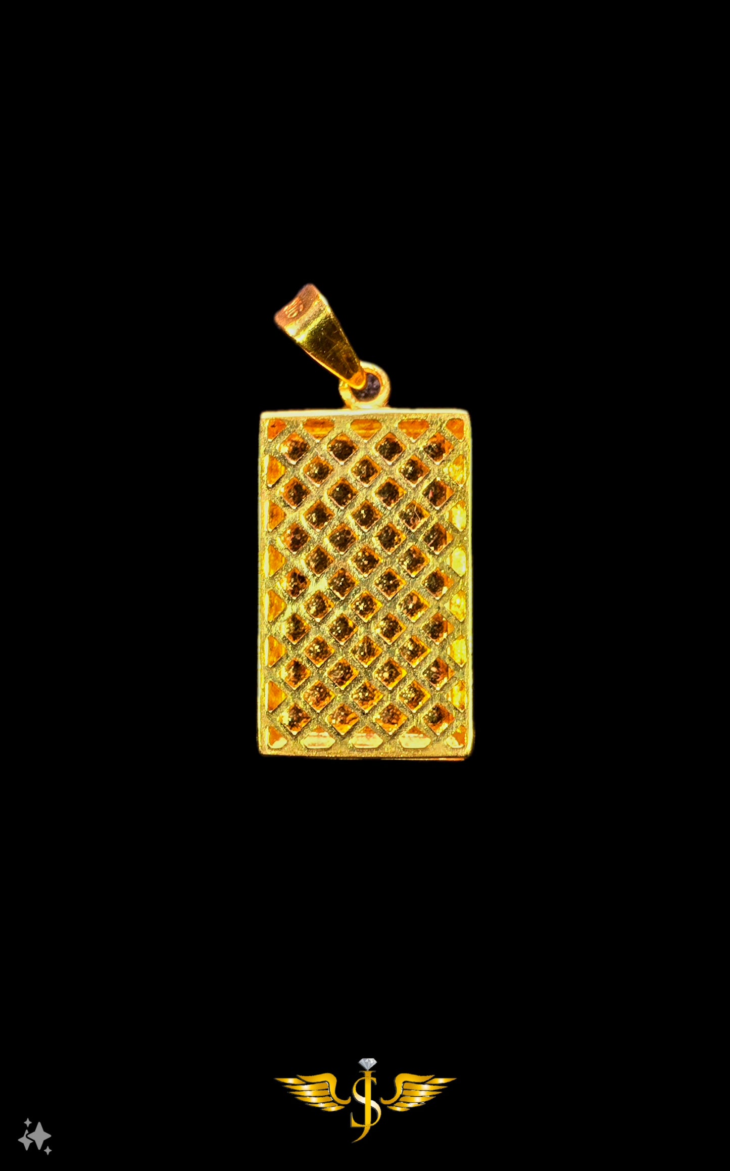 22KT Gold Bar Pendants