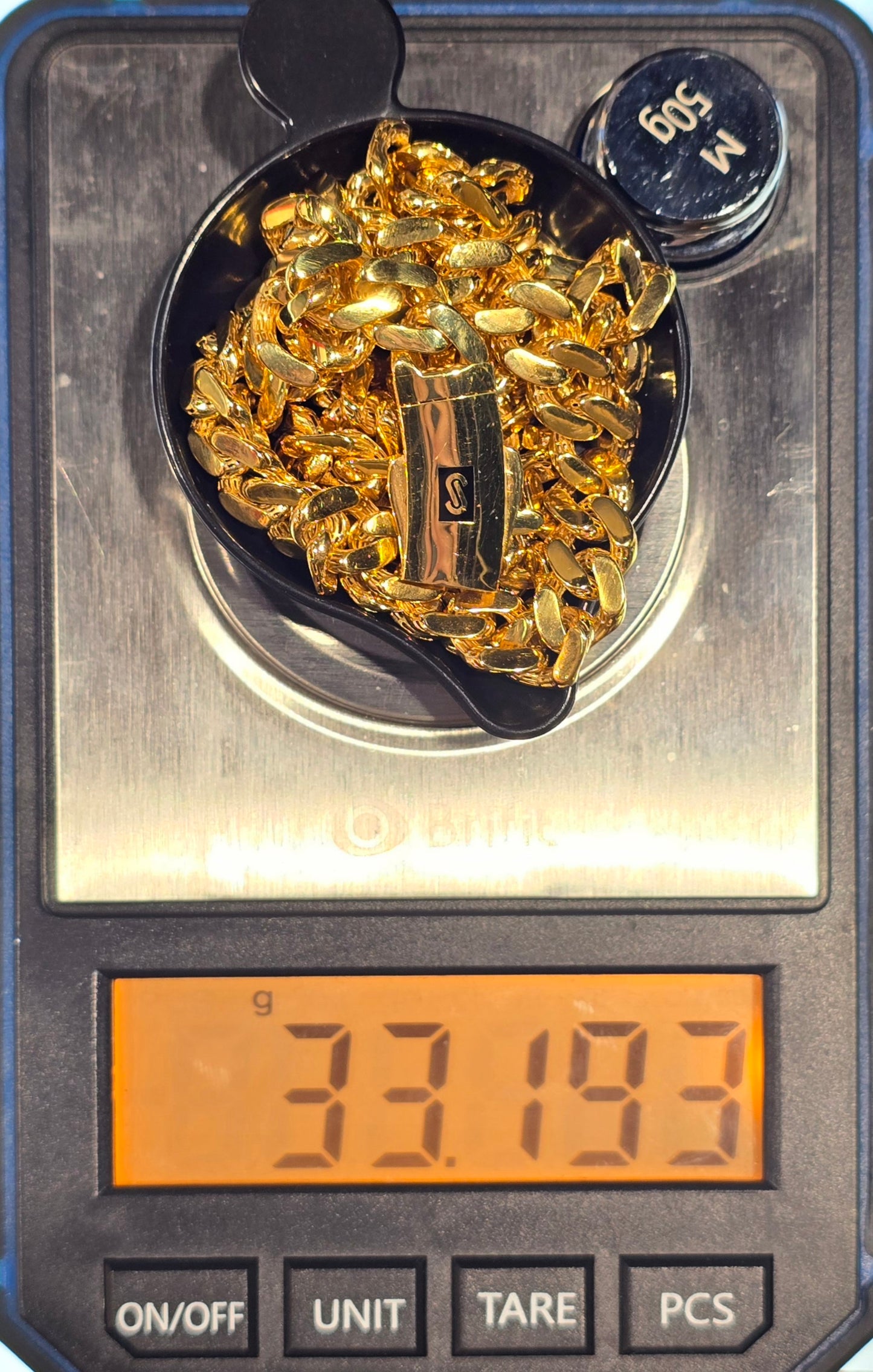 22KT Gold Monaco Chain Classic