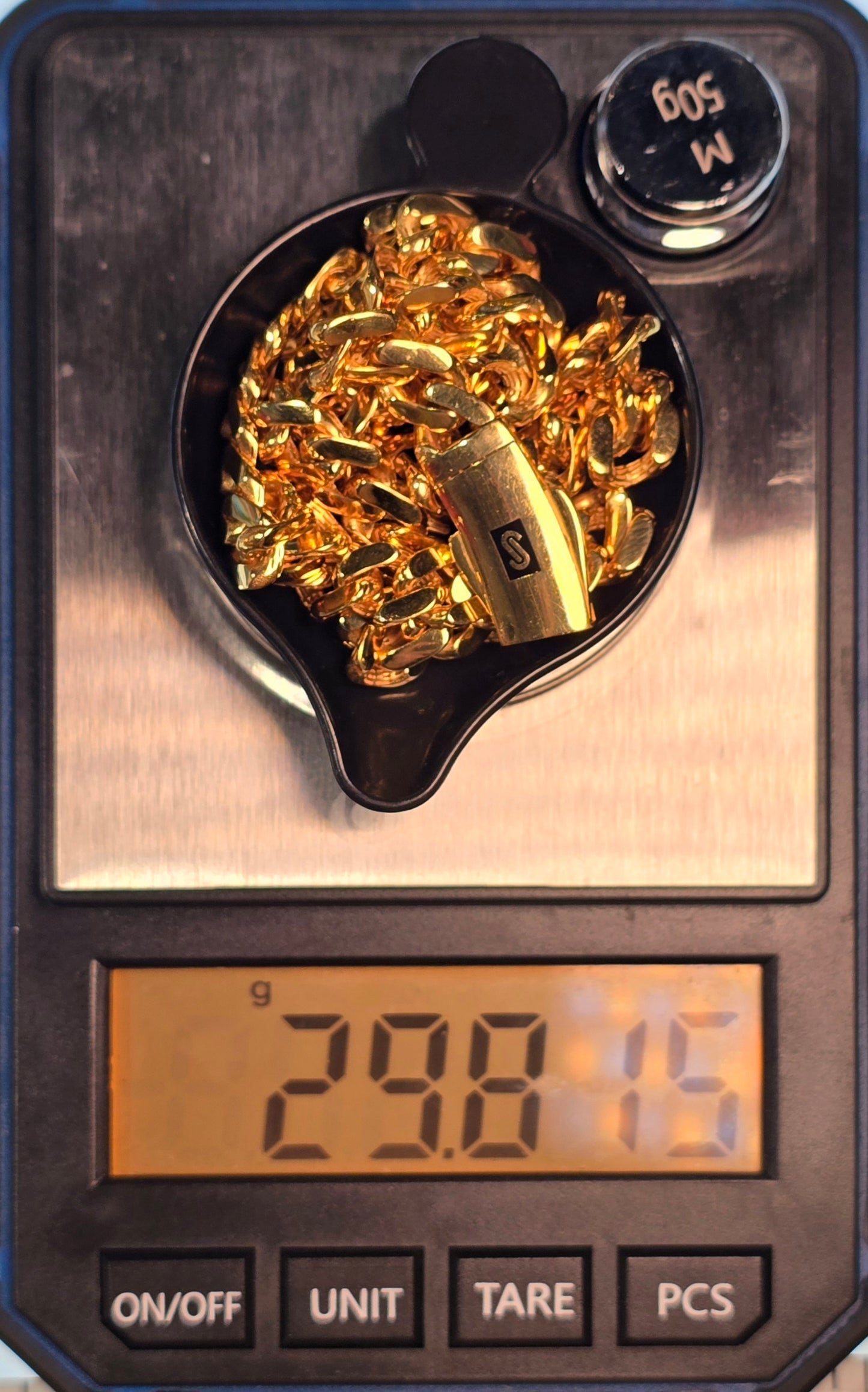 22KT Gold Monaco Chain Classic