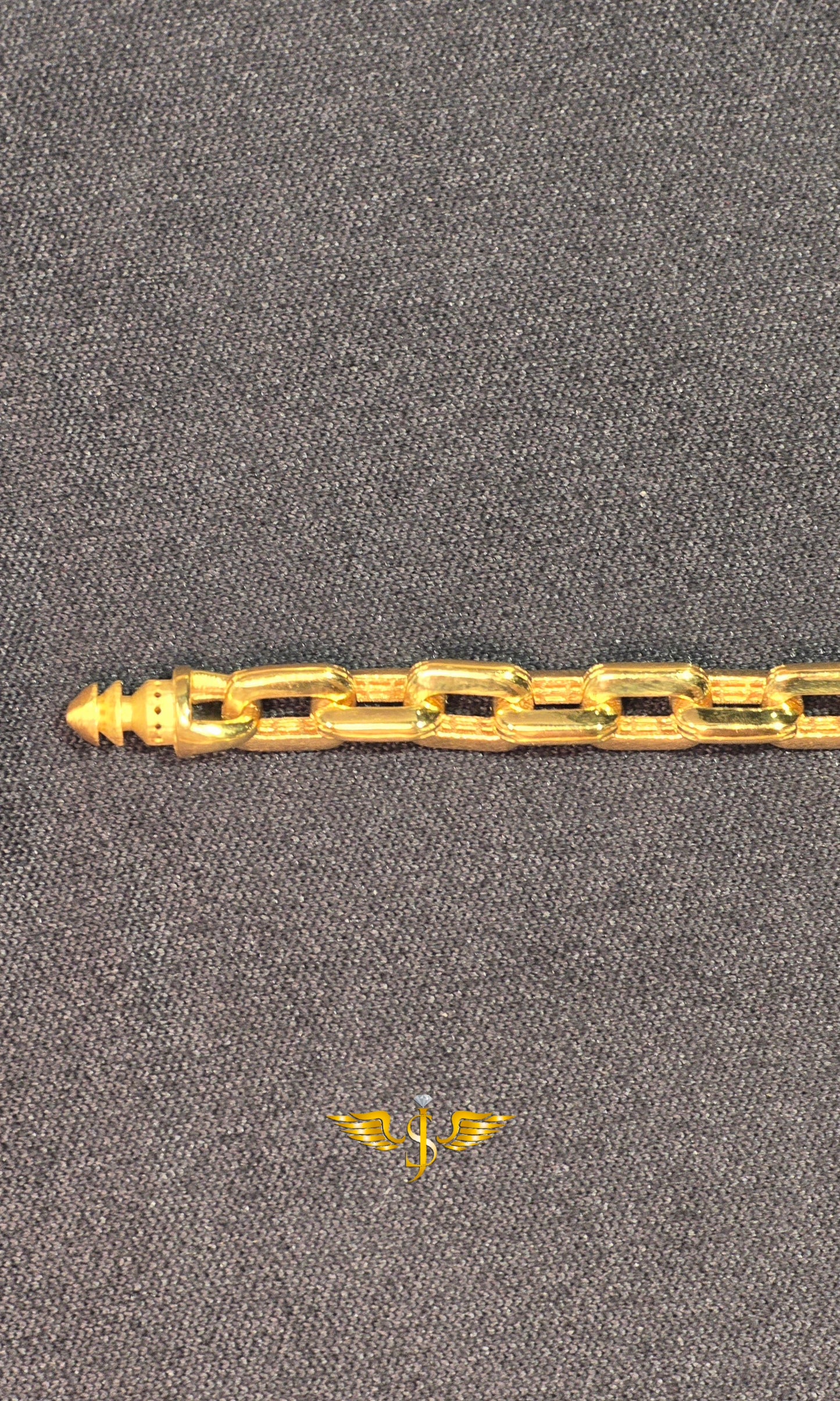 22KT Gold Monaco Bracelet Convo 11.577g