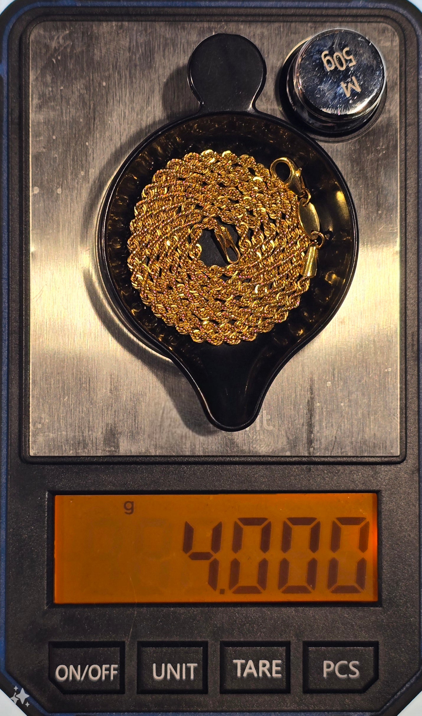 22KT Gold Rope Chain