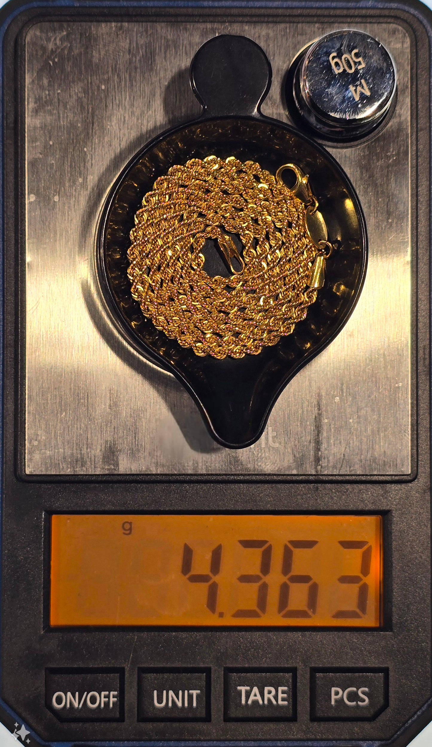 22KT Gold Rope Chain