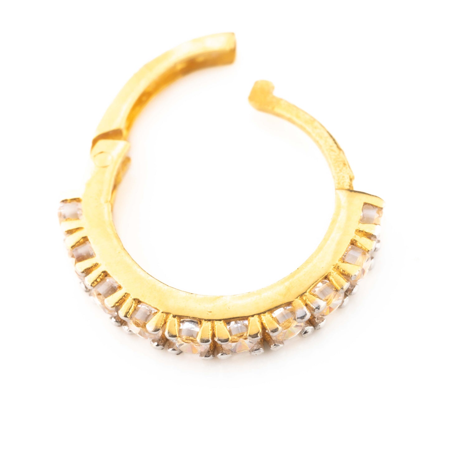 18kt Kids Earrings Huggies – Prong setting