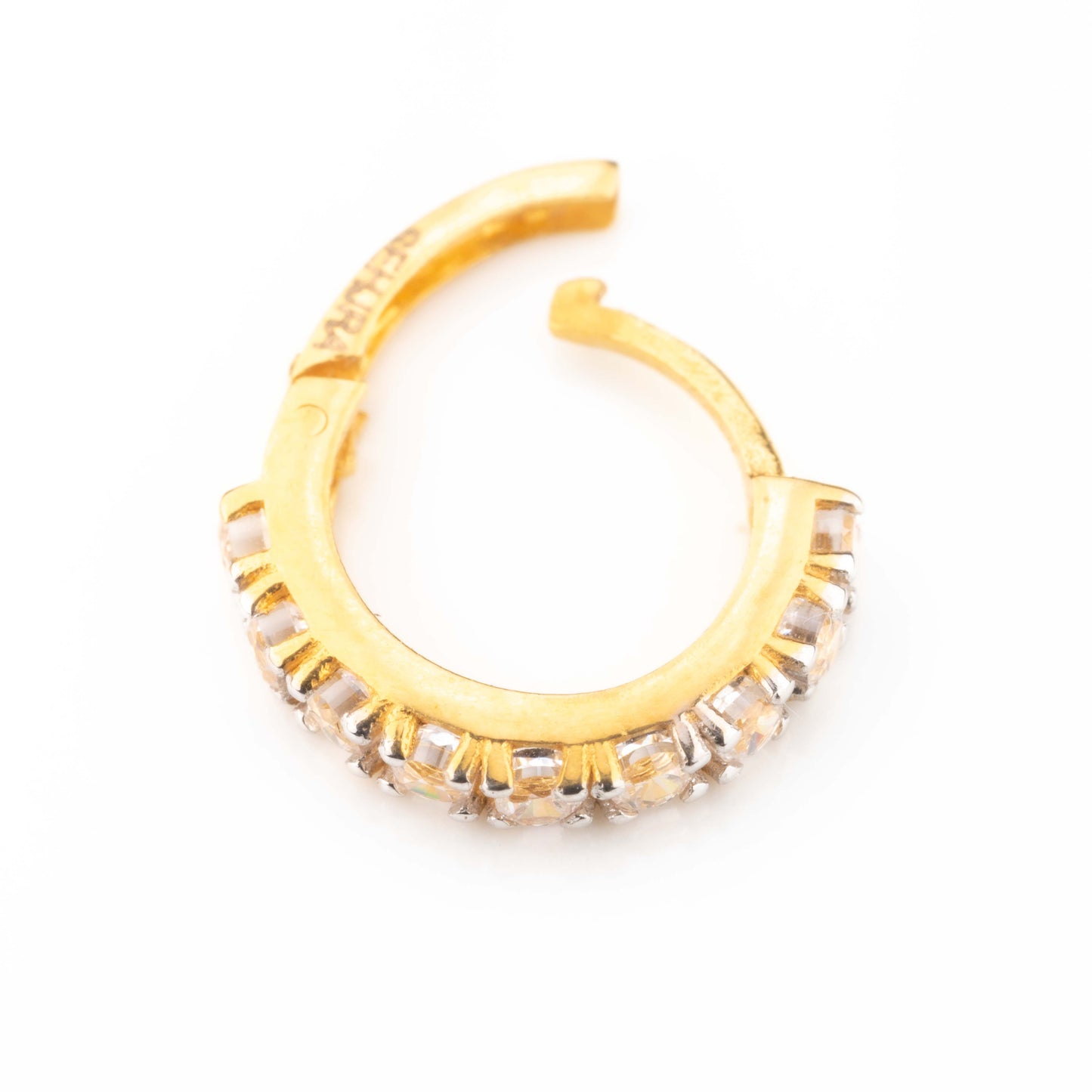 18kt Kids Earrings Huggies – Prong setting