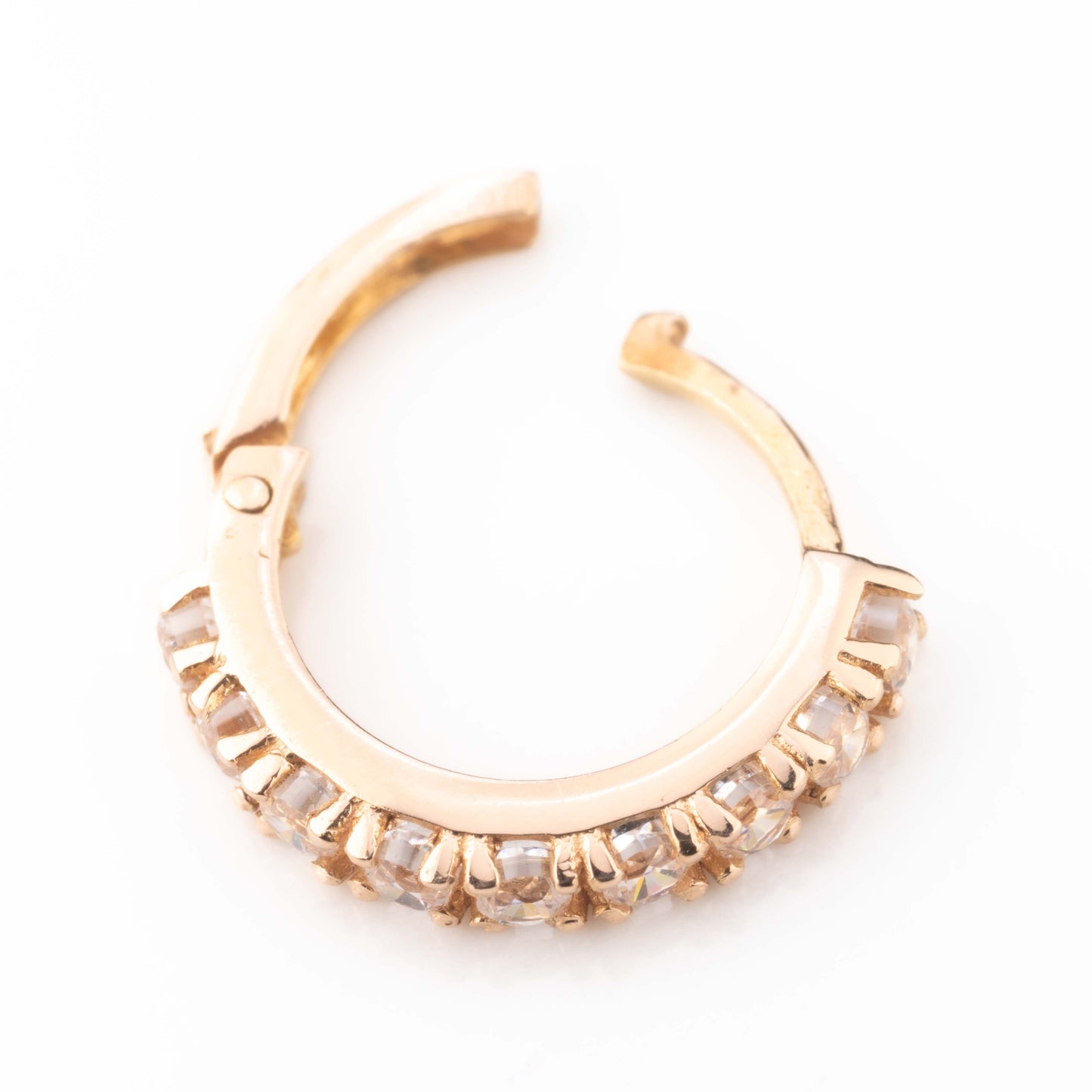 18kt Kids Earrings Huggies – Prong setting