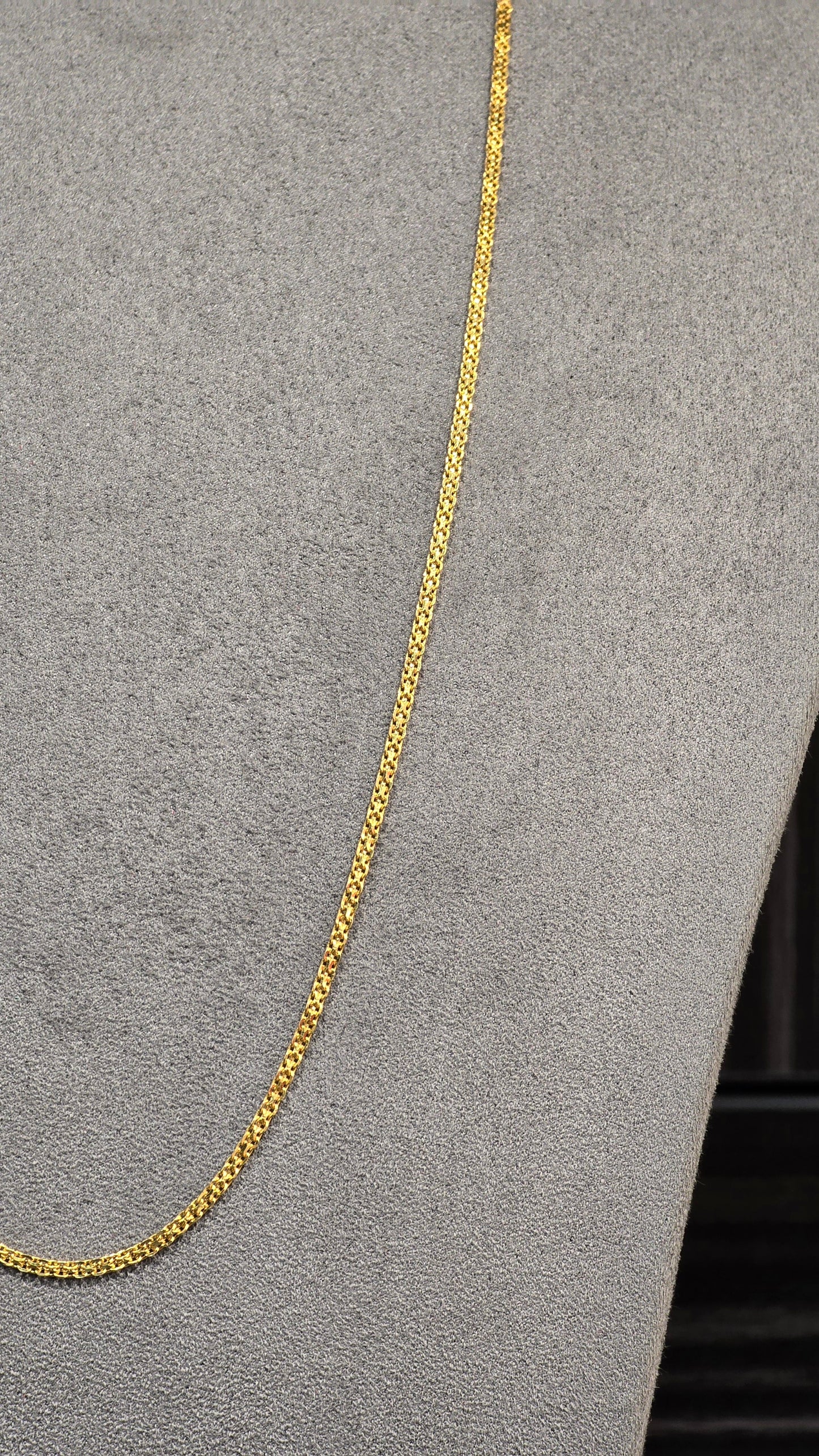 22KT Gold Bismark Chain 0.15mm