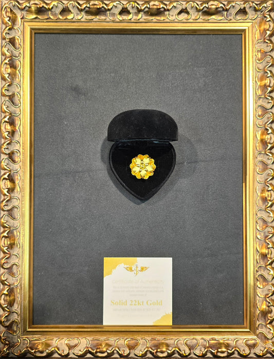 22KT Gold Flower Ring