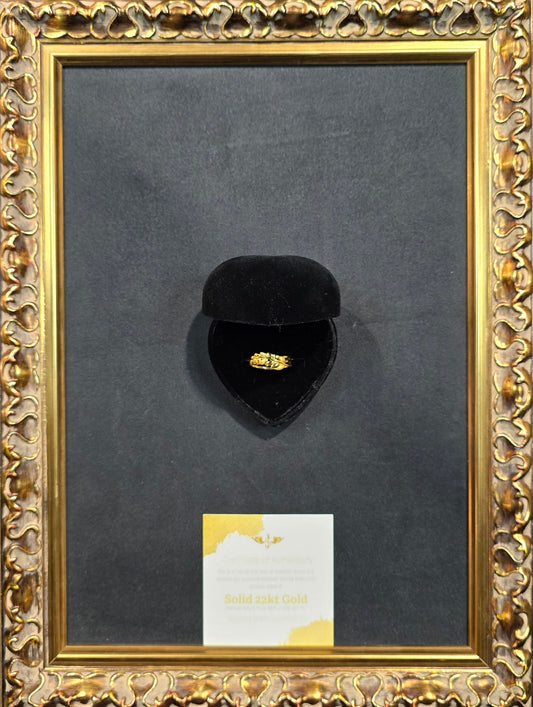 22kt Gold Leaves Design Ring