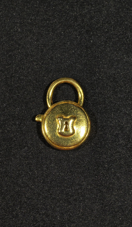 22KT Gold Lock Pendant