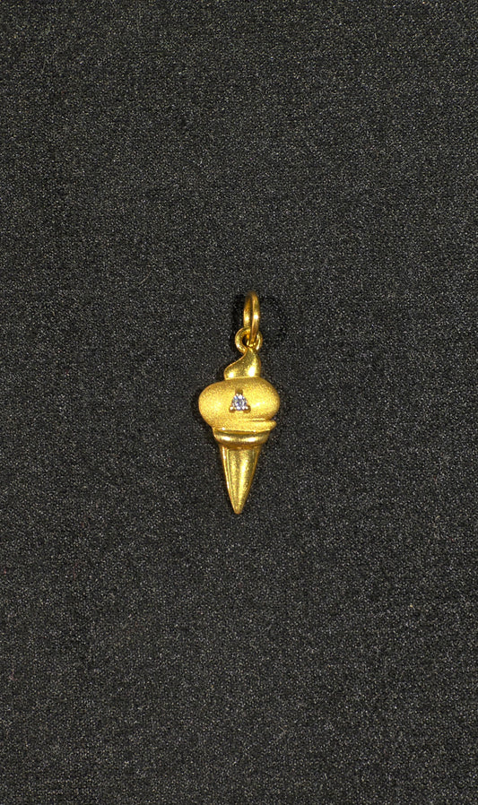 22KT Gold Ice Cream Pendant