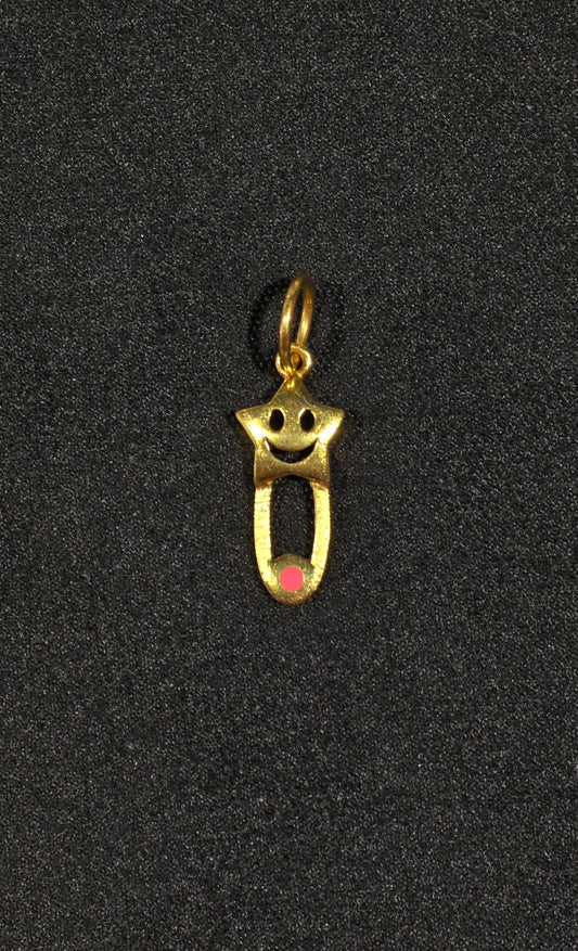 22KT Gold Shooting Star Pendant