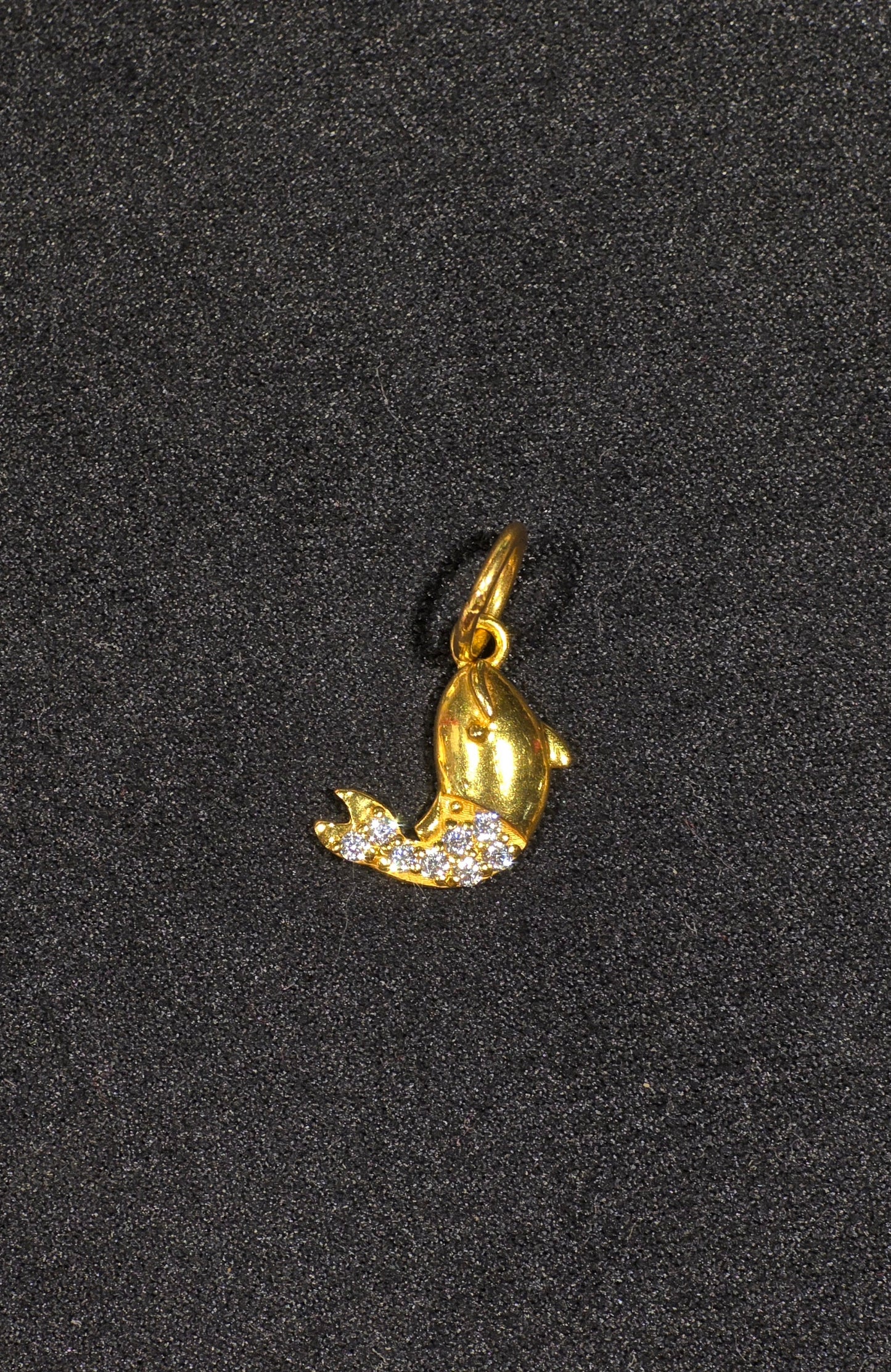 22KT Gold Whale Pendant