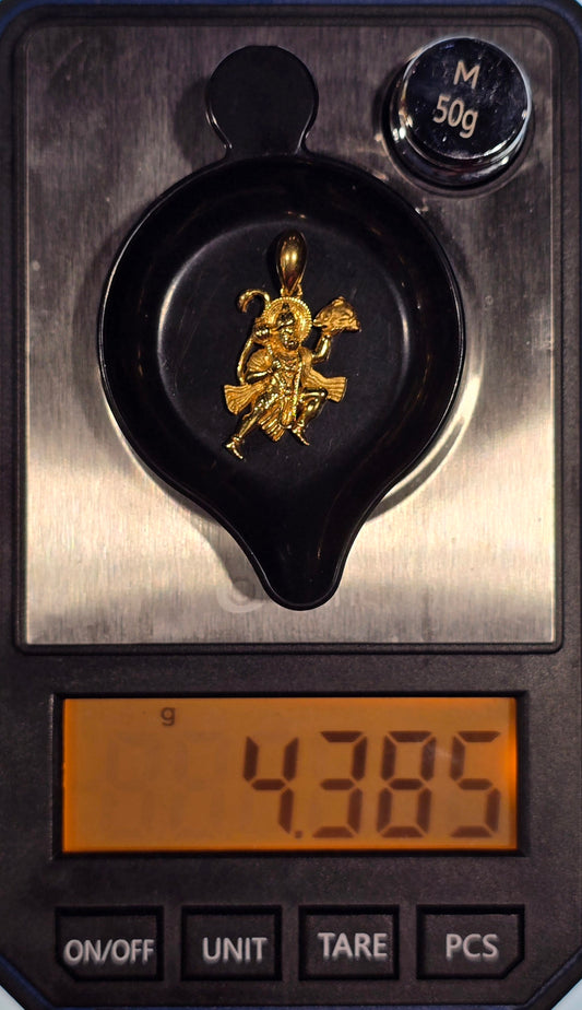 22KT Gold Hanuman Pendant