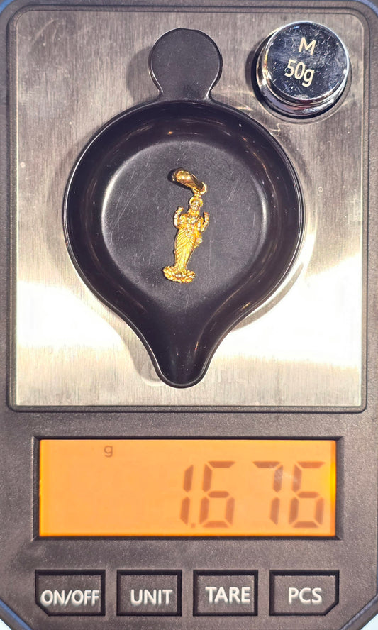 22KT Gold Pendant Goddess Lakshmi