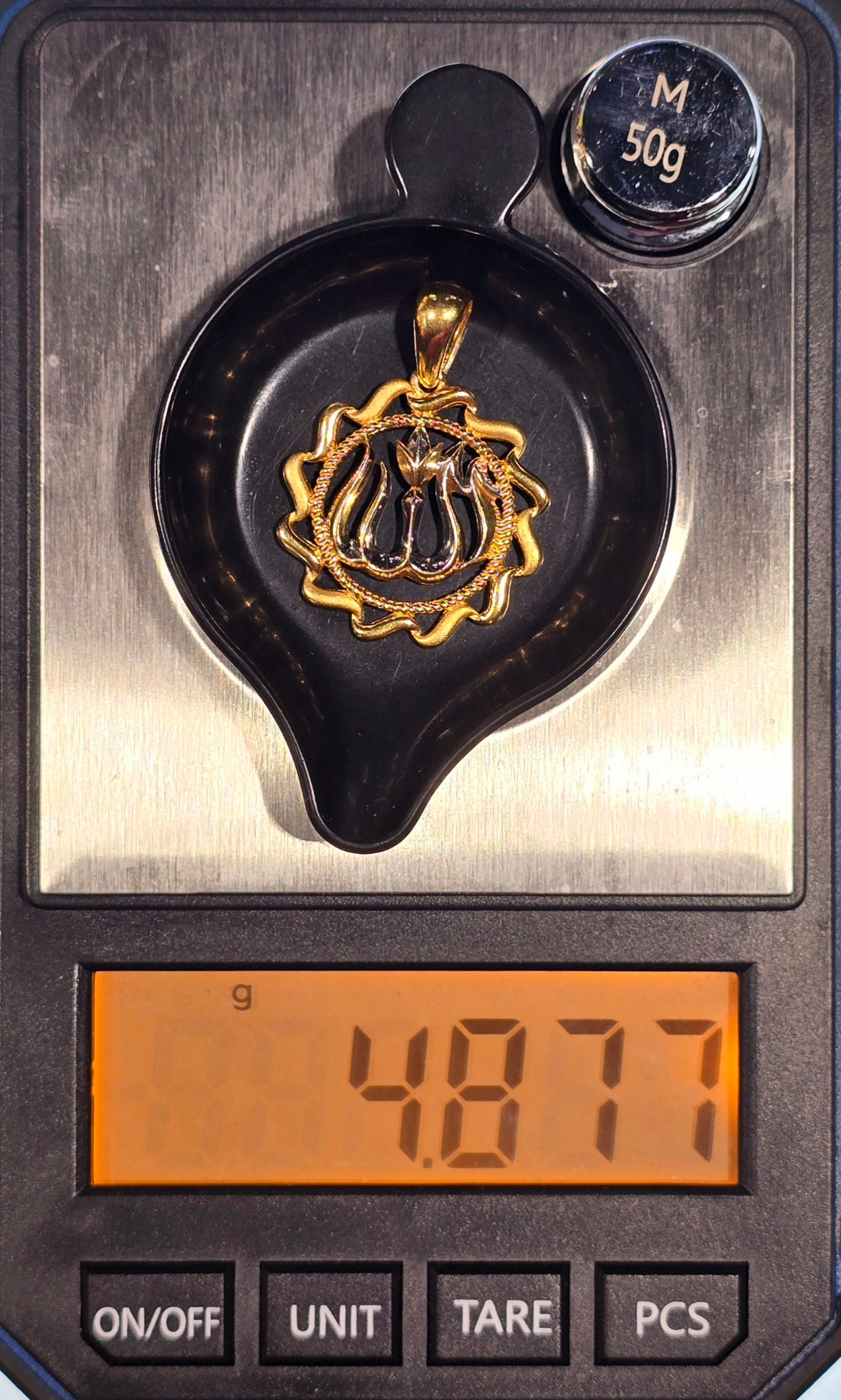 22KT Gold Allah Pendant