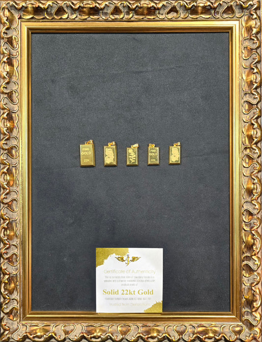 22KT Gold Bar Pendants