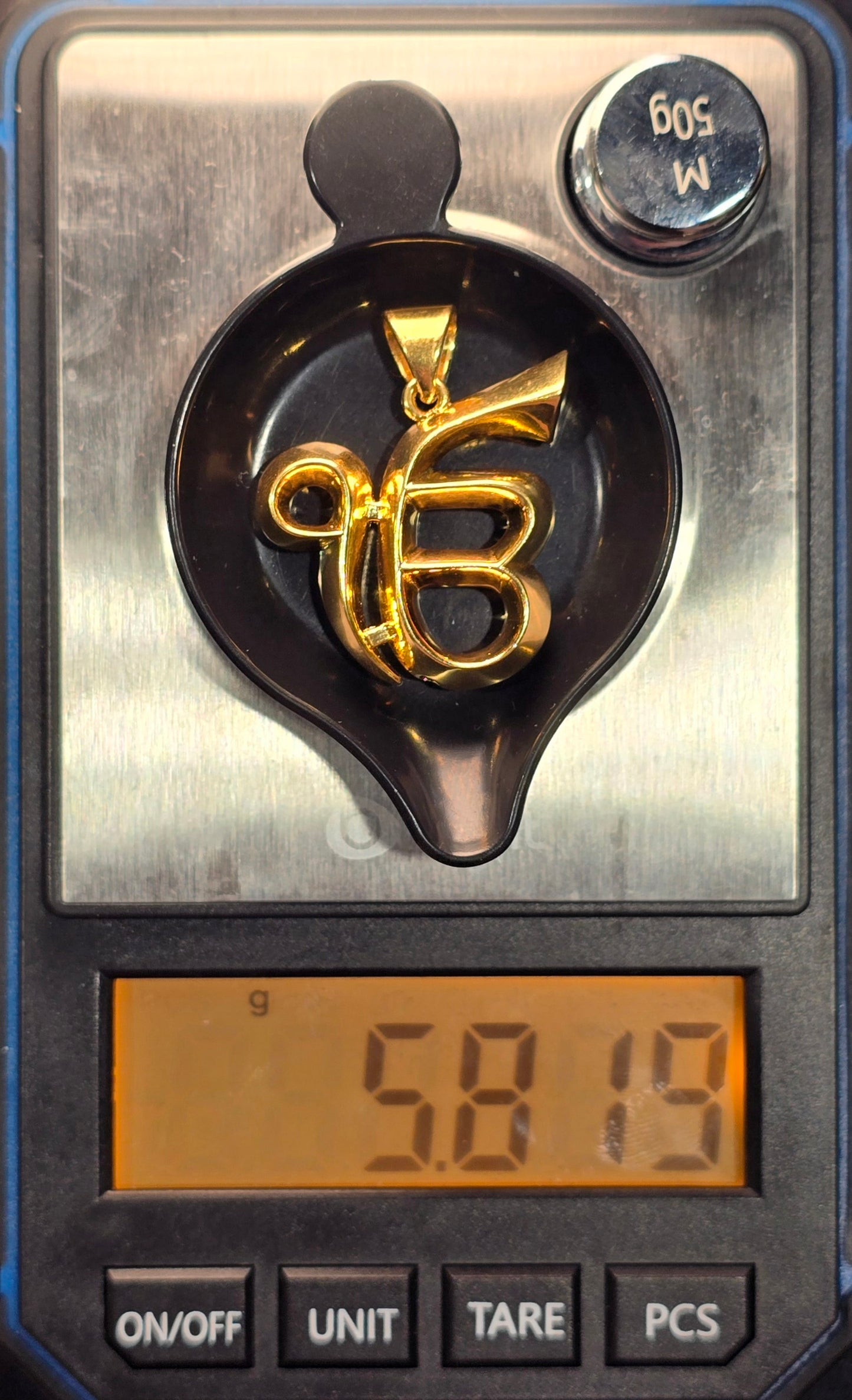 22KT Gold Ek Onkar Pendant