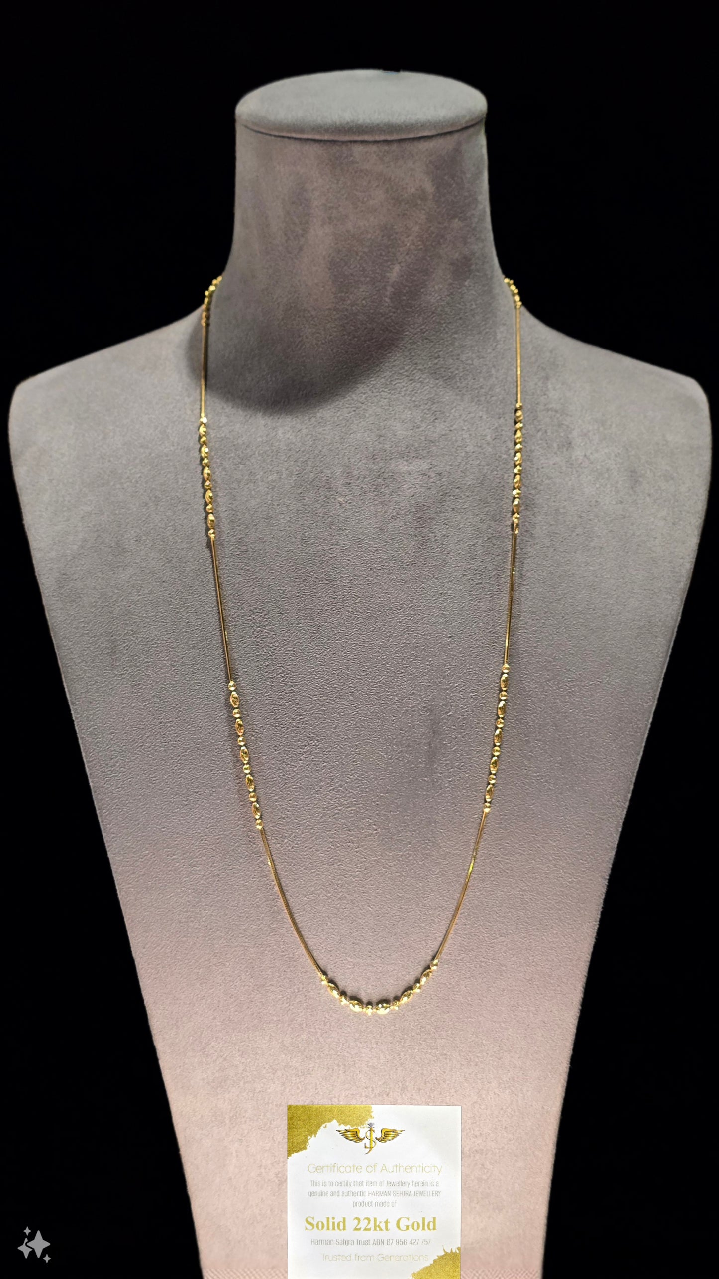 22KT Gold Designed Chain