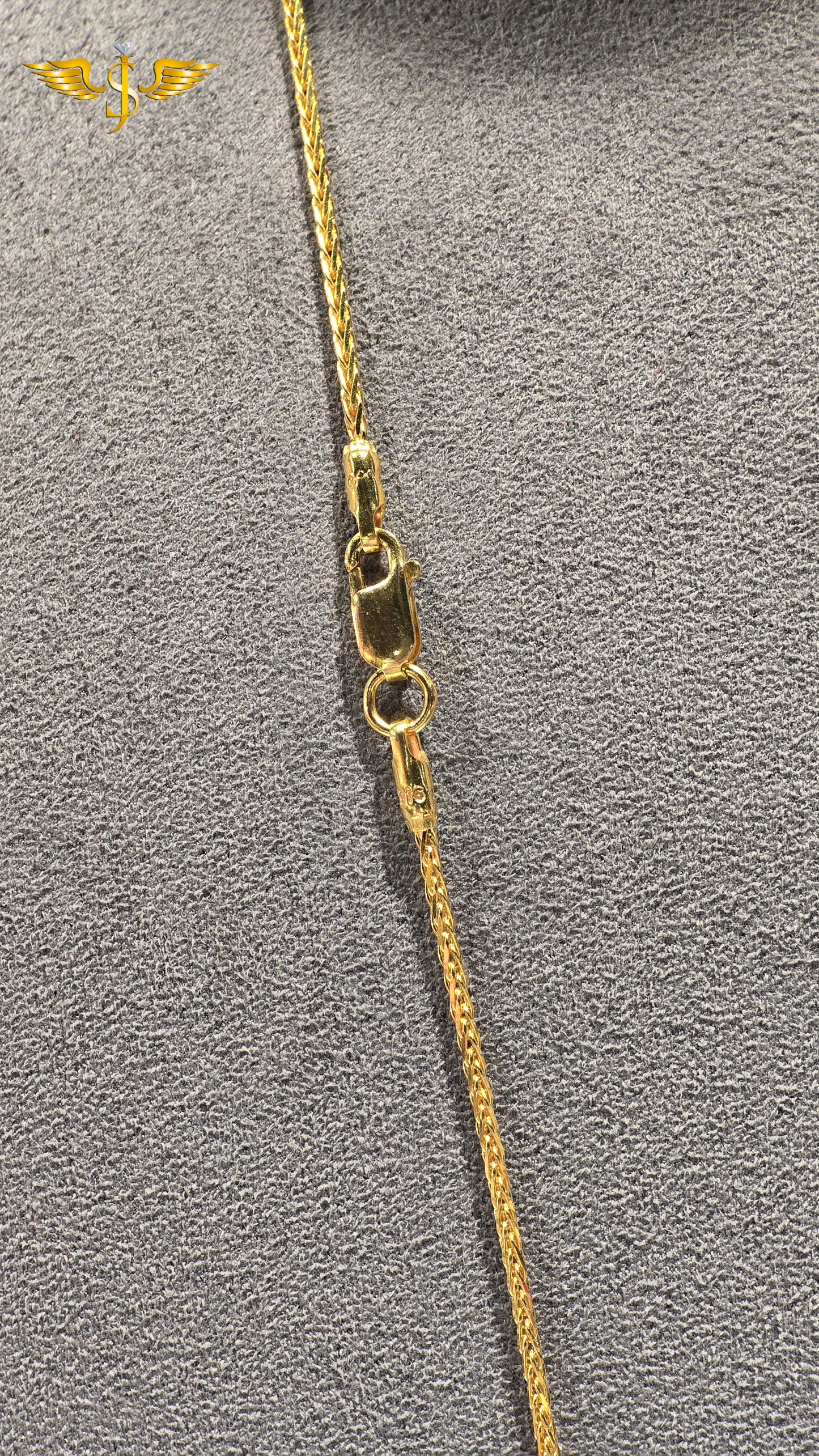 22KT Gold Fine Foxtail Chain